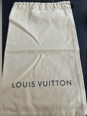 Authentic vintage Louis Vuitton cotton dust bag